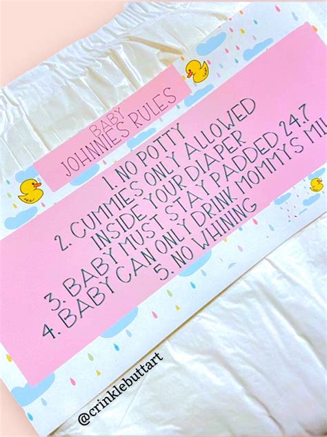 Diaper rules in your house : r/ABDL .